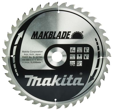 Makita Lame de scie, Makblade TCT T.C.T. - 305 x 30 mm - 40 dents - Bois
