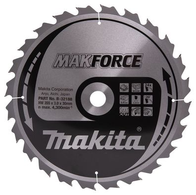 Makita Kreissägeblatt Makforce 355 x 30 mm • 24 Zähne • Holz