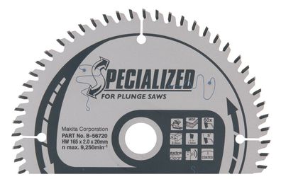 Makita Sägeblatt für Tauchsägen 165 x 20 mm • 60 Zähne