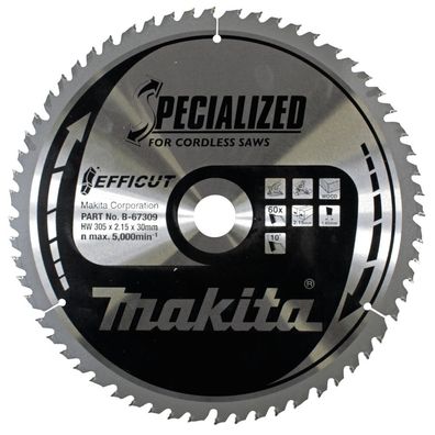 Makita Kreissägeblatt, Efficut TCT TCT • 305 x 30 mm • 60 T • Holz