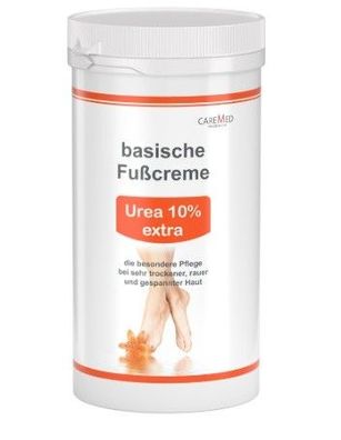 Caremed - Urea 10% extra - basische Fußcreme 450 ml - Bei sehr trockener, rauer Haut