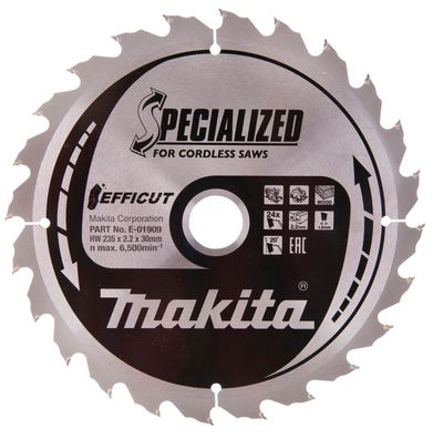 Makita Efficut Handkreissägeblatt 235 235 x 30 mm • 24 Zähne