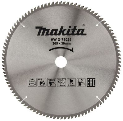 Makita HM-Kreissägeblatt TCT 305 x 30 mm • 100 Zähne • Alu