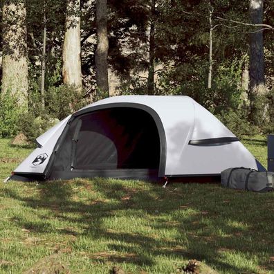 vidaXL Kuppel-Campingzelt 1 Person Weiß Verdunkelt Wasserdicht