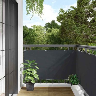 vidaXL Balkon-Sichtschutz Anthrazit 400x90 cm PVC