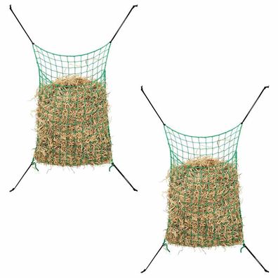 vidaXL Heunetze 2 Stk. Rechteckig Grün 200x120 cm PP