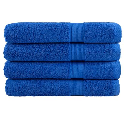 vidaXL Premium-Handtücher SOLUND 4 Stk. Blau 100x200 cm 600 g/m²
