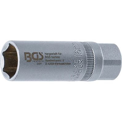 Zündkerzenschlüssel SW 16 mm, Antrieb 12,5 mm (1/2"), Zundkerzen Steckschlüssel