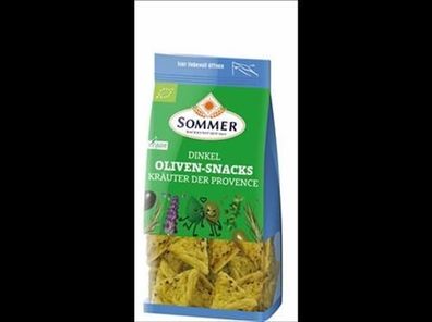 SOMMER 6x Dinkel Oliven-Snacks Kräuter der Provence 150g