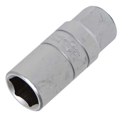 Zündkerzenschlüssel, Sechskant, SW 18 mm, mit Haltegummi, Nuss Antrieb (3/8")