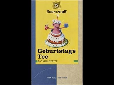 Sonnentor 3x GeburtstagsTee, Doppelkammerbeutel 27g