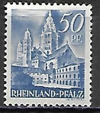 Französische Zone - Rheinland-Pfalz postfrisch Michel-Nummer 11 mit Falz
