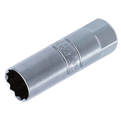 Zündkerzen-Einsatz Zwölfkant SW 16 mm, Antrieb (3/8"), Zündkerzen-Einsatz