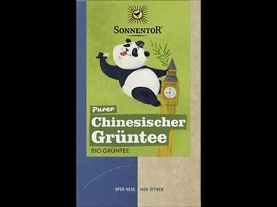 Sonnentor 3x Purer Chinesischer Grüntee, Doppelkammerbeutel 27g