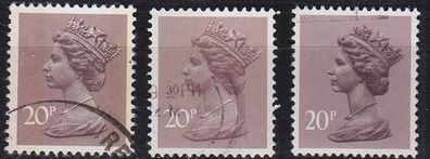 England GREAT Britain [1980] MiNr 0828 Ay A C ( O/used ) [02] Machin 3 Typen