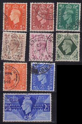 England GREAT Britain [Lot] 06 ( O/used ) Georg V schön / nice cancellation