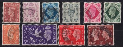 England GREAT Britain [Lot] 08 ( O/used ) Georg V schön / nice cancellation