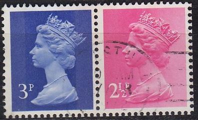 England GREAT Britain [Zdr] W029 ( O/used ) Machin se-tenant