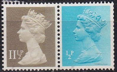 England GREAT Britain [Zdr] W076 ( O/used ) Machin se-tenant