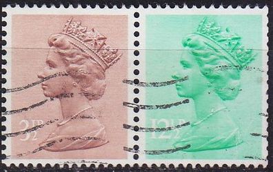 England GREAT Britain [Zdr] W096 ( O/used ) Machin se-tenant
