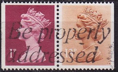 England GREAT Britain [Zdr] W105 CD ( O/used ) Machin se-tenant