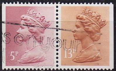 England GREAT Britain [Zdr] W122 CD ( O/used ) Machin se-tenant