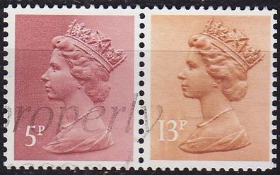 England GREAT Britain [Zdr] W122 ( O/used ) Machin se-tenant