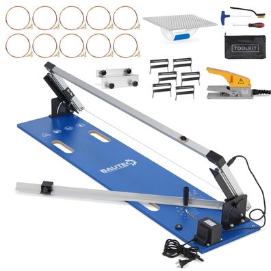 BAUTEC Styroporschneider Gazelle 2 » 10 Schneidedrähte, Schleifraspel, Styrogrips