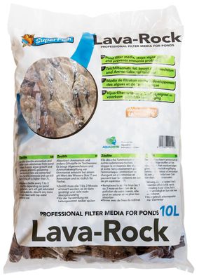 10 L Superfish Filterlava-Lava Rock Filtersubstrat Bio inkl. Filtermedienbeutel