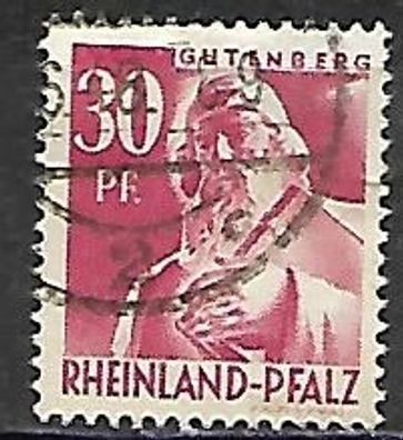 Französische Zone - Rheinland-Pfalz gestempelt Michel-Nummer 9