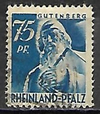 Französische Zone - Rheinland-Pfalz gestempelt Michel-Nummer 13