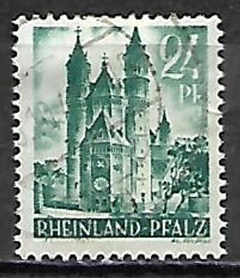 Französische Zone - Rheinland-Pfalz gestempelt Michel-Nummer 24