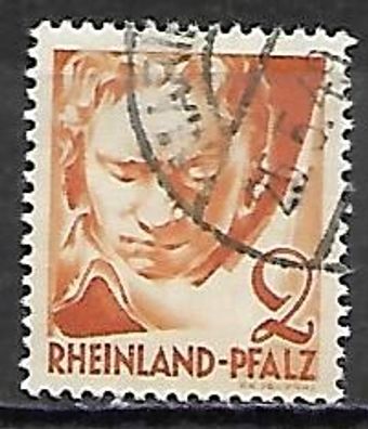 Französische Zone - Rheinland-Pfalz gestempelt Michel-Nummer 32