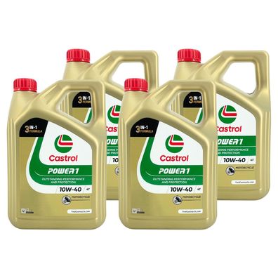 Castrol Power 1 4T 10W-40 4x4 Liter
