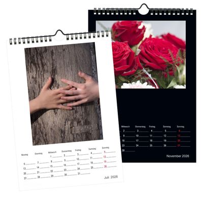 Premium Bastelkalender 2026 Fotokalender A4 für eigene Fotos selber gestalten