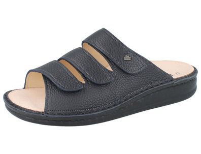 FINN Comfort Korfu Herren Pantolette blau navy Rabo Glattleder