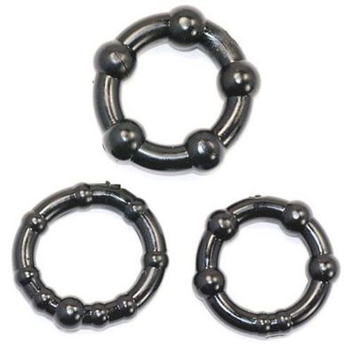 Penisring Ø: a 3-4cm Cockring 3er Set Get Hard