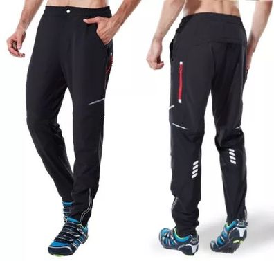 Fahrradhose Radhose Funktionshose Laufhose Lang winddicht atmungsaktiv Herren* * *