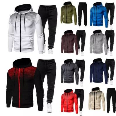 Herren Jogginganzug Trainingsanzug Sportanzug Sporthose Hoodie Tracksuit Suit DE
