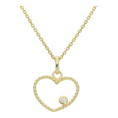 Herzanhänger Gold 585 JL20-02-1193 mit Brillant, Made in Germany