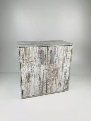 Kommode Rick Schrank mit 2 Türen 67x35x69cm Canyon White Pine Neu