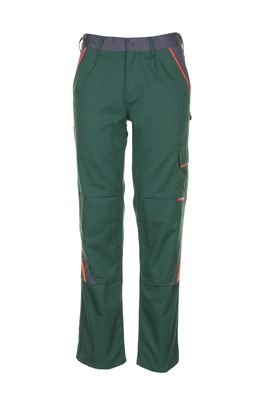 Arbeitshose Bundhose Visline grün/orange/schiefer Größe 70