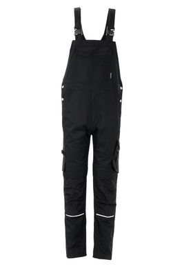 Arbeitshose Herren Latzhose schwarz/schwarz Größe 26