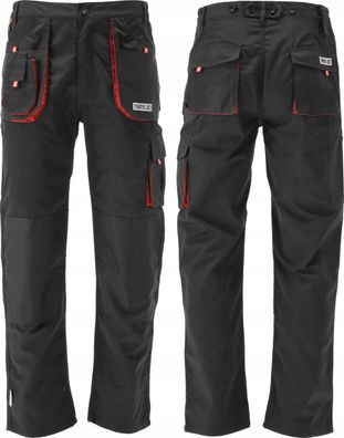Arbeitshose DUERO schwarz/rot Gr. M