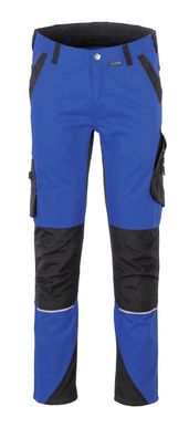 Arbeitshose Herren Bundhose kornblumenblau/schwarz Größe 44