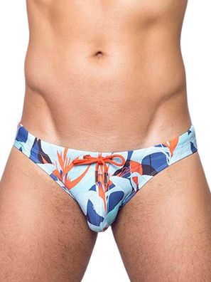 2Eros V20 Signature Print Swim Brief Swimwear Caribbean Twist