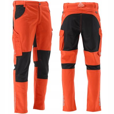 Arbeitshose SERWAL 4-Way Stretch orange/schwarz Gr. XXL