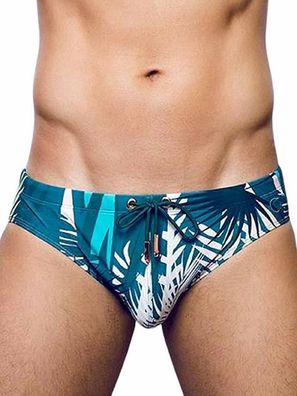 2Eros Print Swim Briefs Swimwear Feuille Green