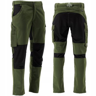 Arbeitshose SERWAL 4-Way Stretch grün/schwarz Gr. XXL