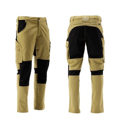 Arbeitshose SERWAL 4-Way Stretch khaki/schwarz Gr. M